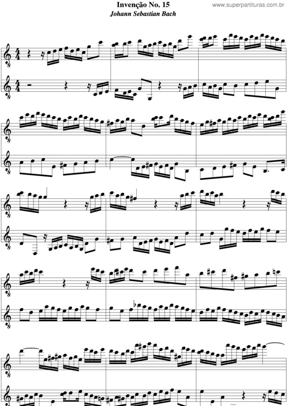 Partitura da música Nvenção