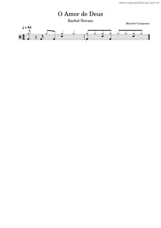 Partitura da música O Amor De Deus v.11