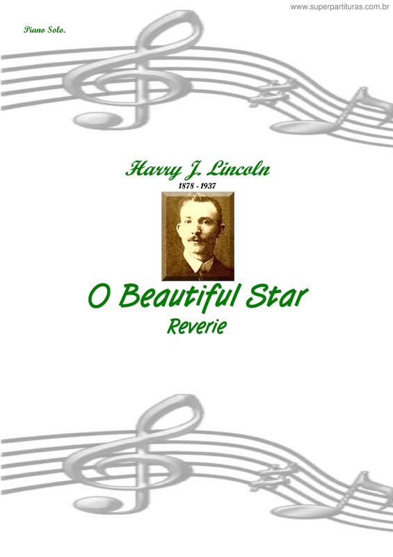 Partitura da música O Beautiful Star