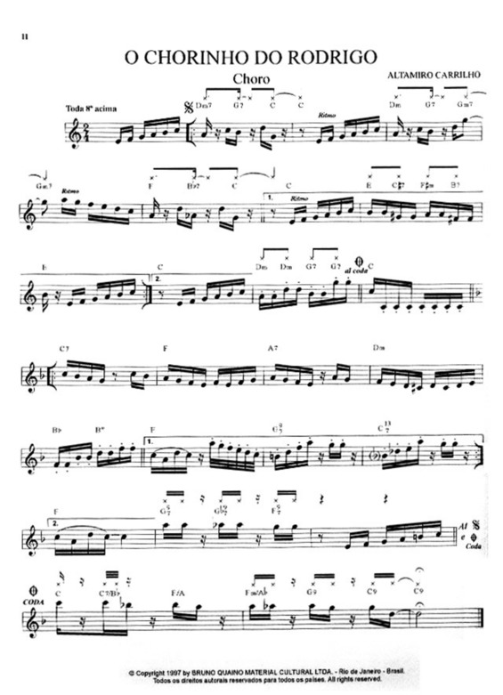 Partitura da música O Chorinho Do Rodrigo