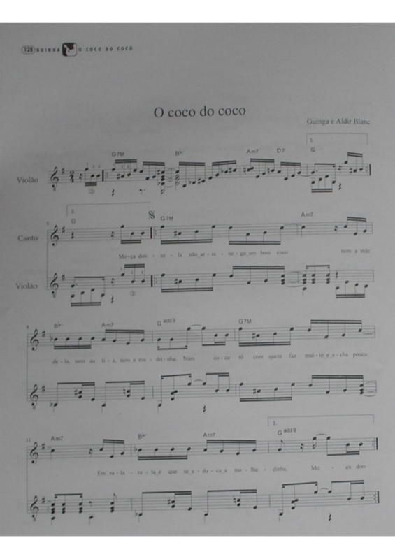 Partitura da música O Coco do Coco