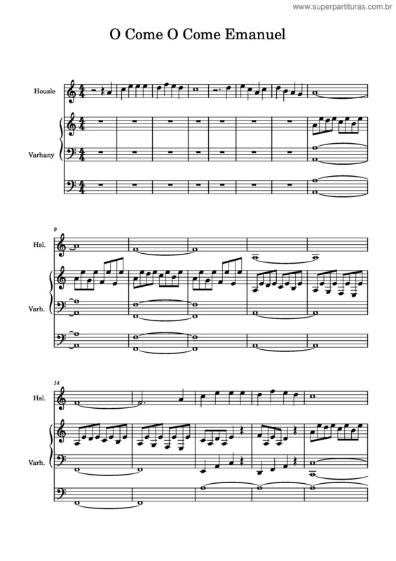Partitura da música O Come O Come Emanuel – The Piano Guys