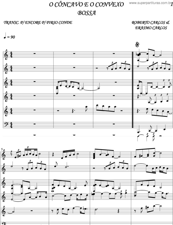 Partitura da música O Concavo E O Convexo v.3