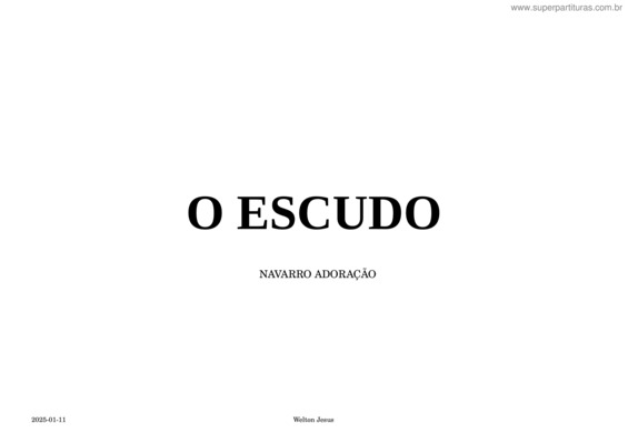 Partitura da música O Escudo – D – Voz Da Verdade – Violão + Tablatura
