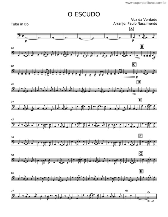 Partitura da música O Escudo – Voz Da Verdade v.18