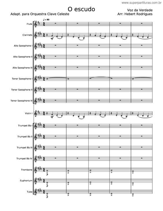 Partitura da música O Escudo – Voz Da Verdade v.3