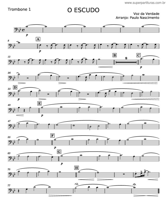 Partitura da música O Escudo – Voz Da Verdade v.6