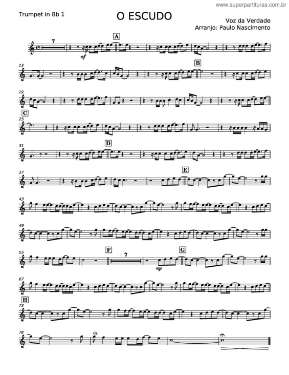 Partitura da música O Escudo v.13