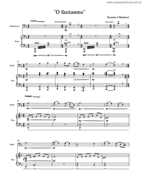 Partitura da música O Fantasma