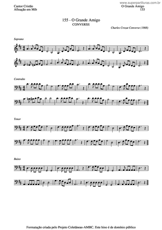 Partitura da música O Grande Amigo v.4