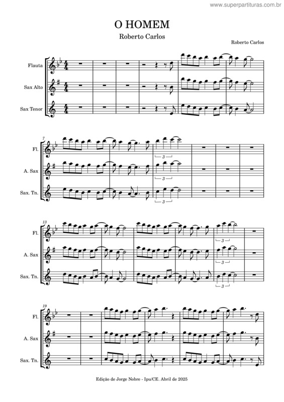 Partitura da música O Homem v.9