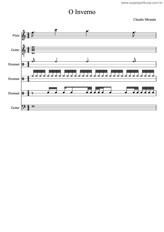 Partitura da música O Inverno