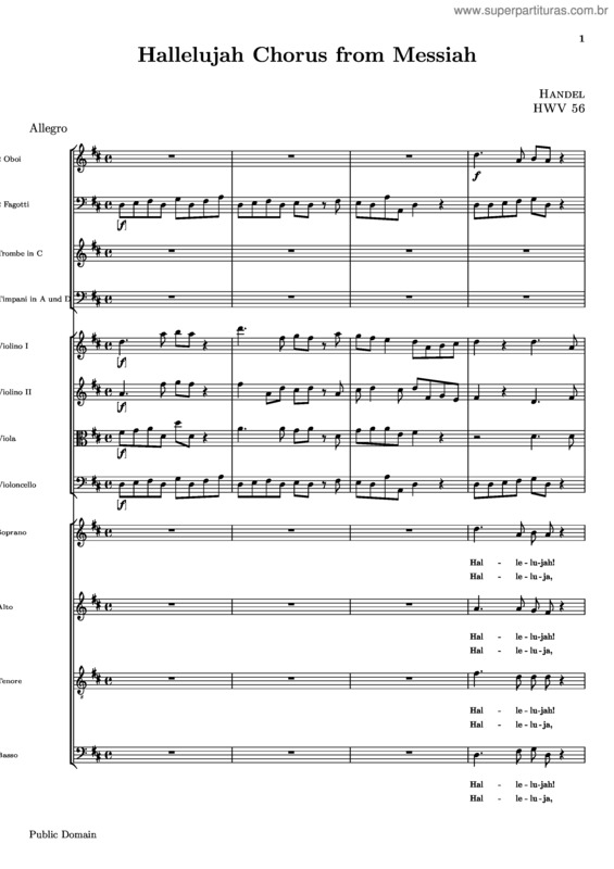 Partitura da música O Messias v.3