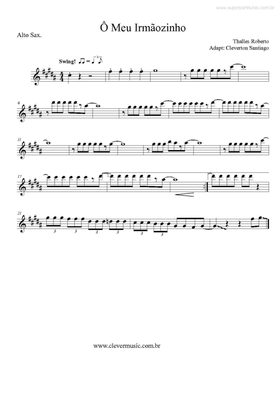 Partitura da música Ô Meu Irmãoizinho