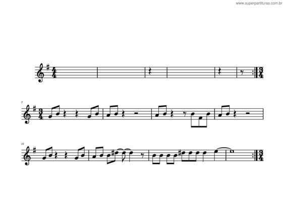 Partitura da música O Meu Sangue Ferve Por Você
