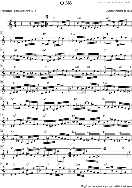 Partitura da música O Nó v.3