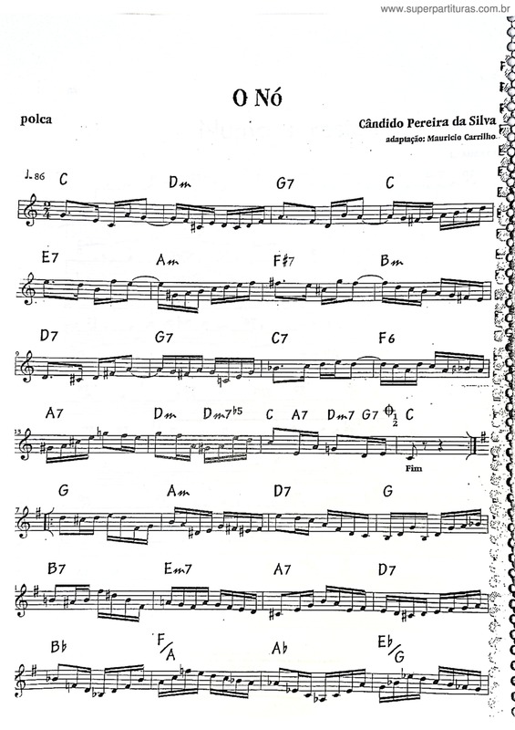 Partitura da música O Nó v.6