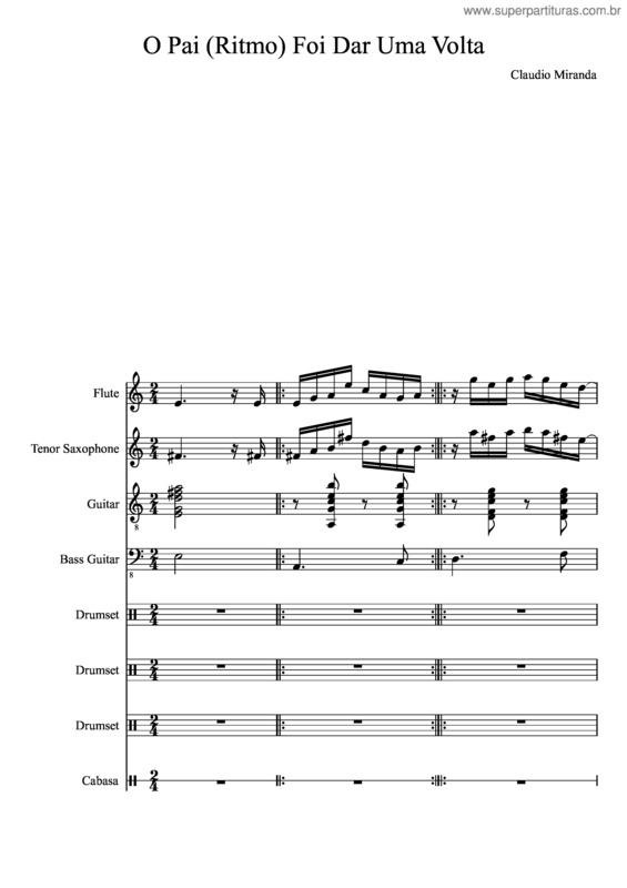 Partitura da música O Pai