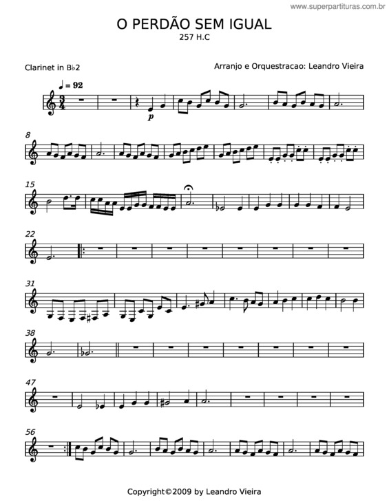 Partitura da música O Perdão Sem Igual – Misc Praise Songs v.11