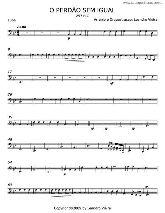 Partitura da música O Perdão Sem Igual – Misc Praise Songs v.13