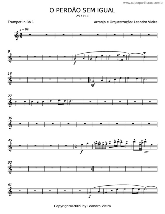 Partitura da música O Perdão Sem Igual – Misc Praise Songs v.2