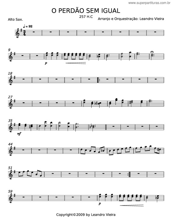 Partitura da música O Perdão Sem Igual – Misc Praise Songs v.5