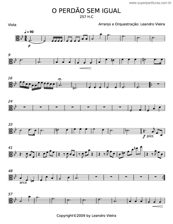 Partitura da música O Perdão Sem Igual – Misc Praise Songs v.6