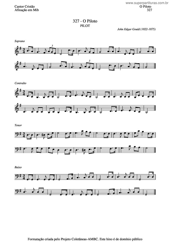 Partitura da música O Piloto v.4