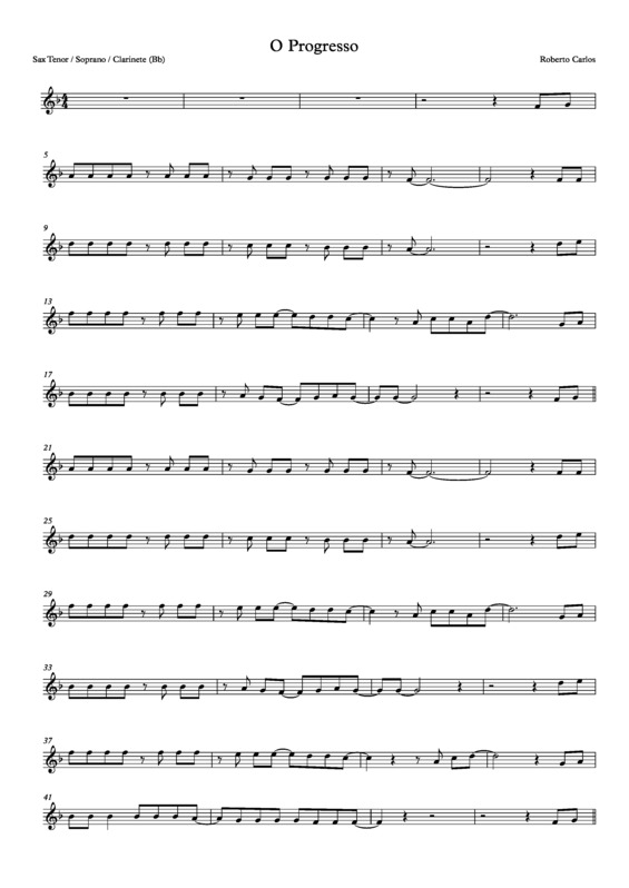 Wando - Fogo E Paixão - Sheet Music For Clarinet (Bb)