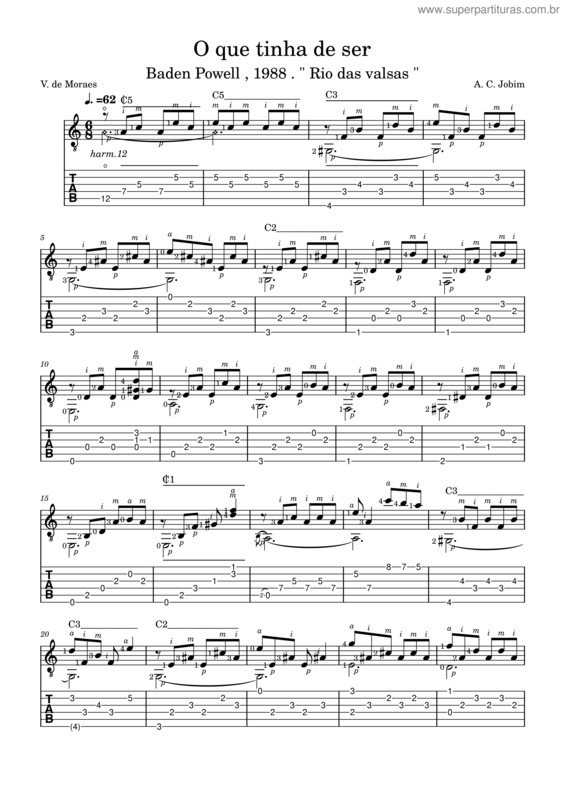 Partitura da música O Que Tinha De Ser v.3