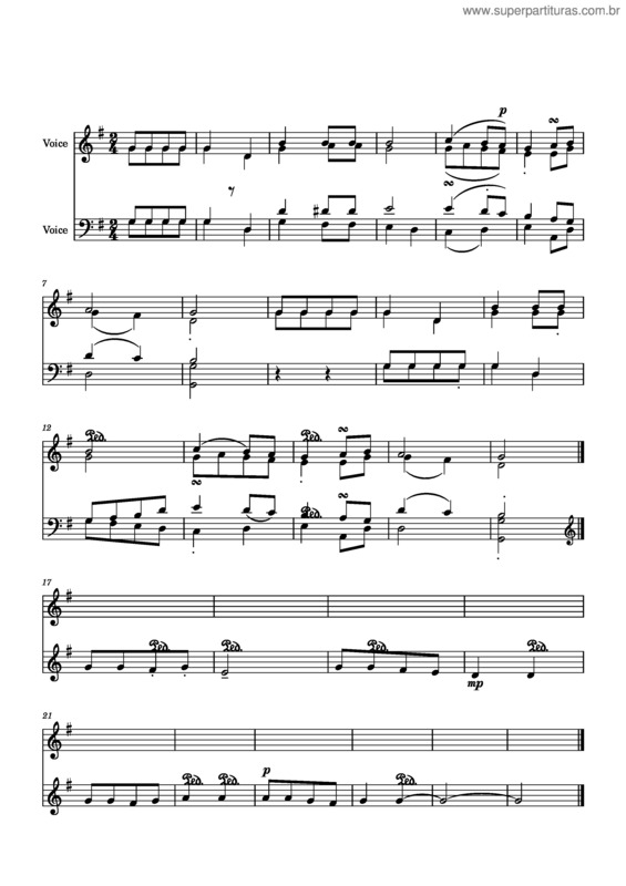 Partitura da música O Ressuscitadi Vive, Aleluia Frei L Turra