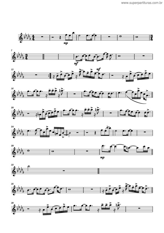 Partitura da música O Senhor É O Meu Pastor – Maranata Jesus Vem!