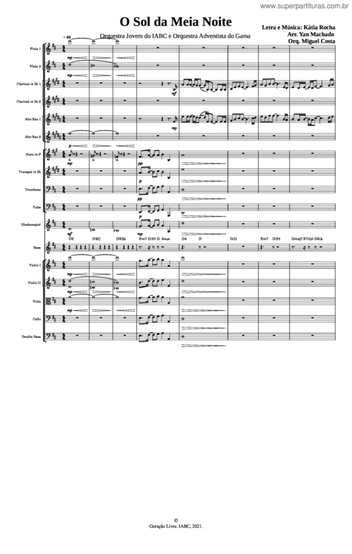 Partitura da música O Sol Da Meia Noite – Final