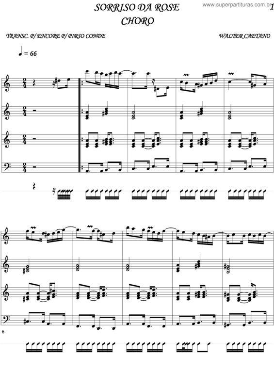 Partitura da música O Sorriso Da Rose v.2