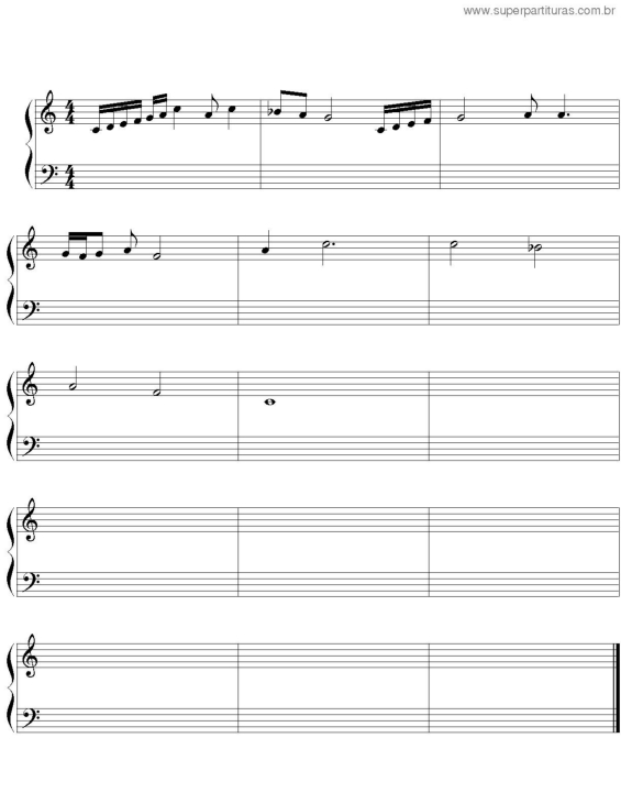 Partitura da música O Tempo