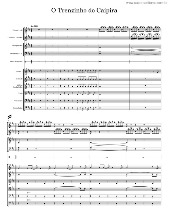 Partitura da música O Trenzinho Do Caipira v.9