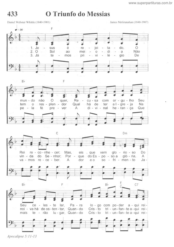 Partitura da música O Triunfo Do Messias