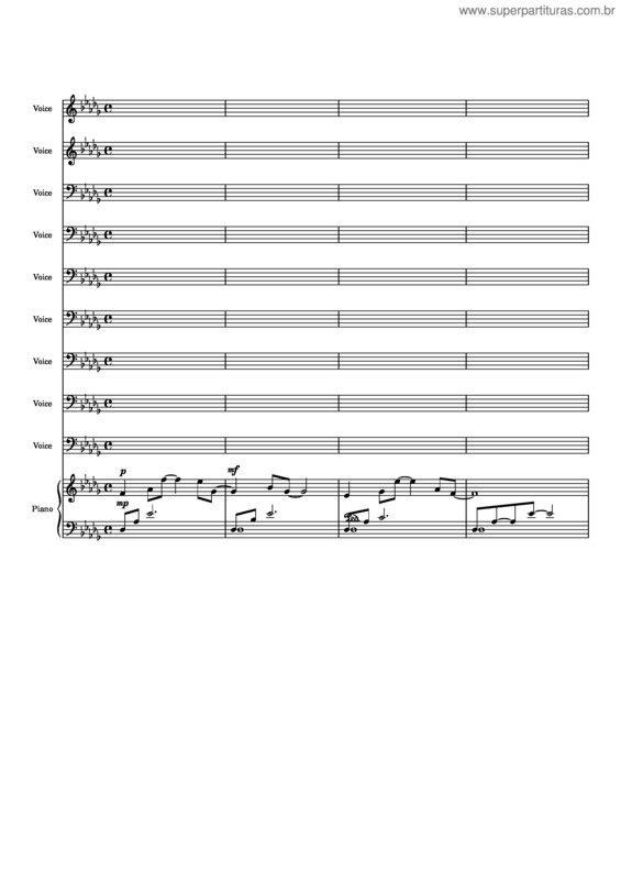 Partitura da música O Último Convite