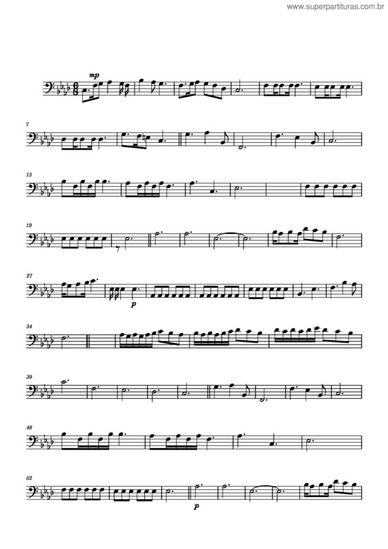 Partitura da música O Venha