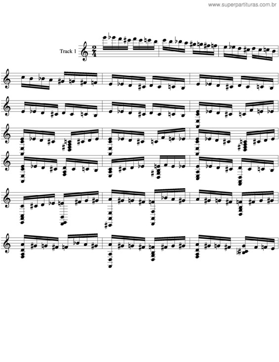 Partitura da música O Verdadeiro Voo Do Besouro