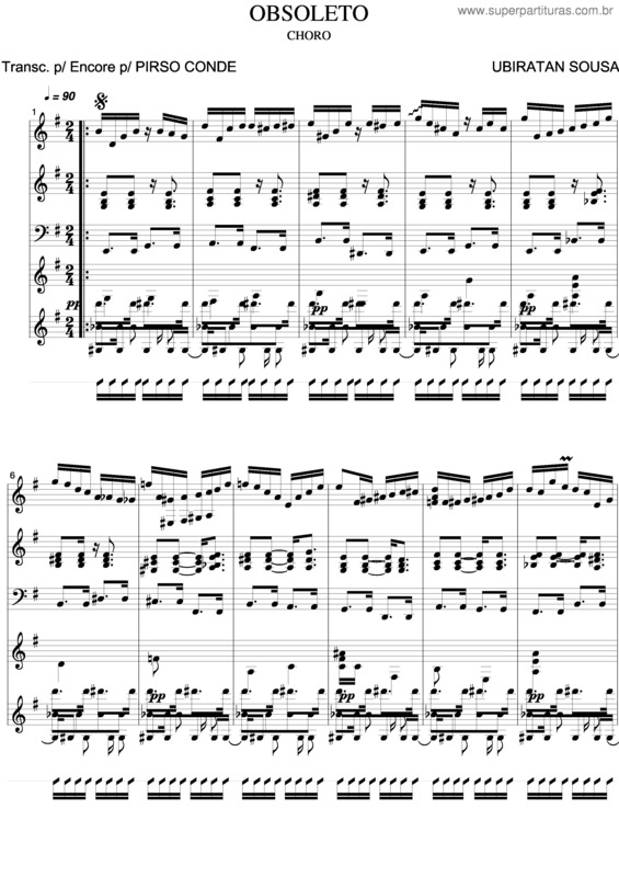 Partitura da música Obsoleto v.2