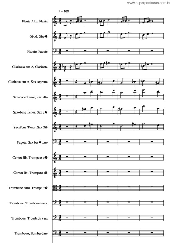 Partitura da música Oc.75 Gozamos A Tua Paz