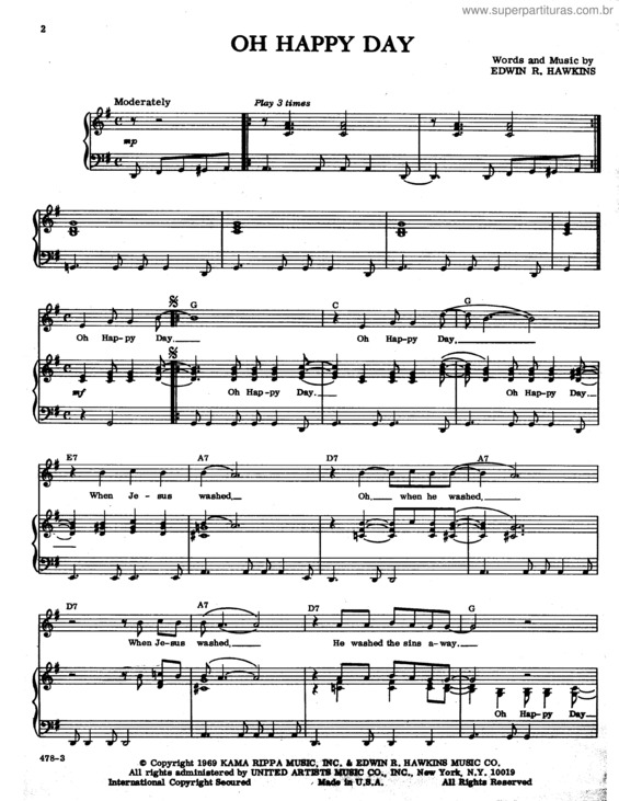 Partitura da música October v.3