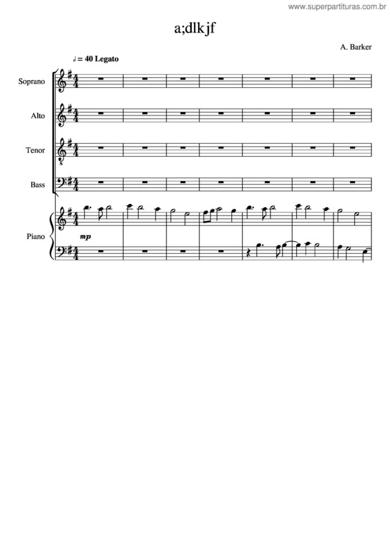 Partitura da música Oh Deus