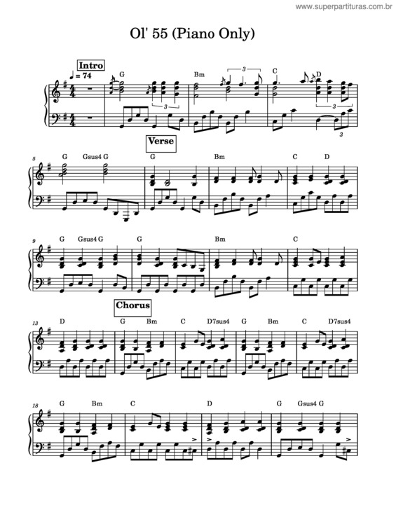 Partitura da música Ol 55