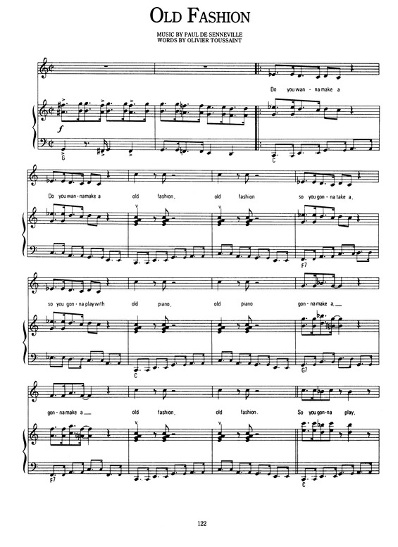 Partitura da música Old Fashion