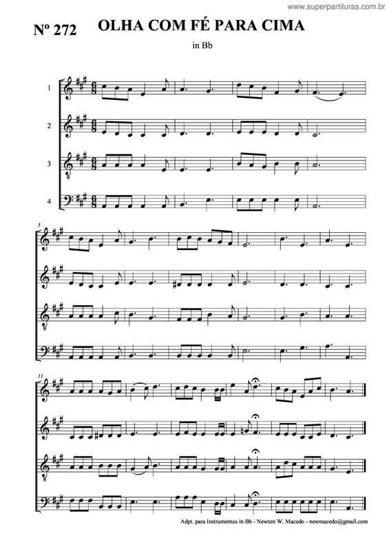 Partitura da música Olha Com Fé Para Cima v.2