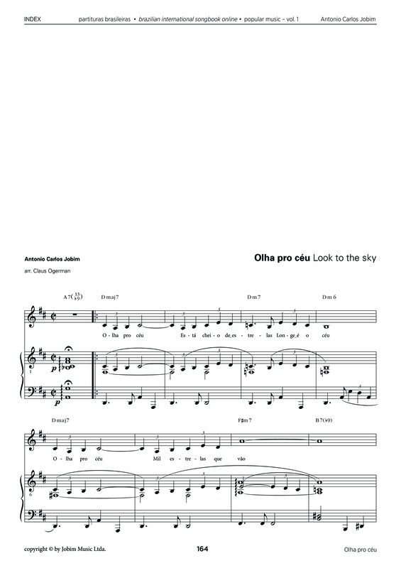 Partitura da música Olha Pro Céu v.5