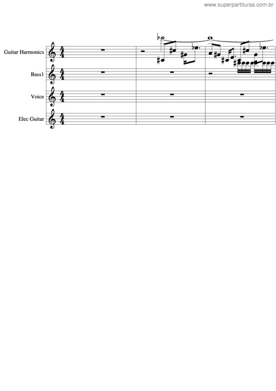 Partitura da música One Step Closer