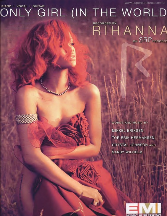 Partitura da música Only Girl In The World v.2